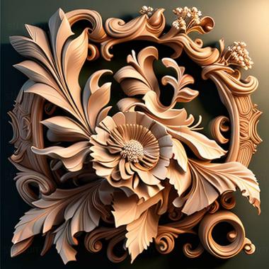 3D model rococo (STL)